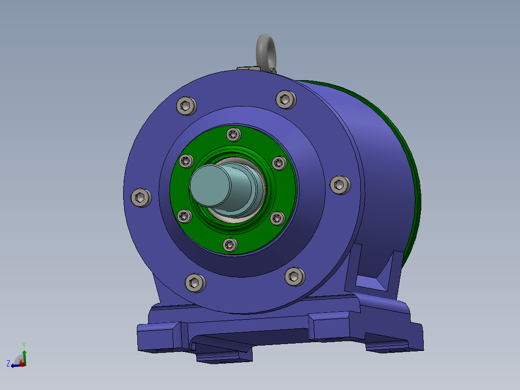 电机减速器3D图纸 Solidworks 附工程图