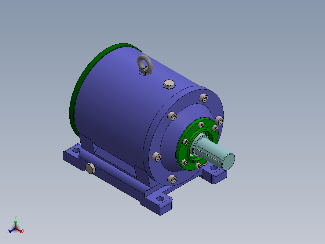 电机减速器3D图纸 Solidworks 附工程图