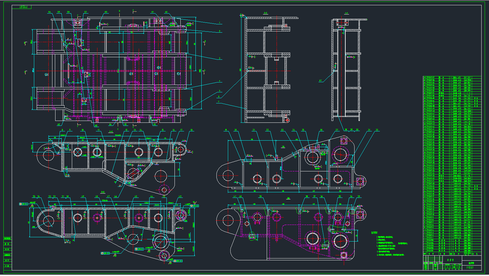 Z0001-ZF13000／26／40低位放顶煤液压支架图纸