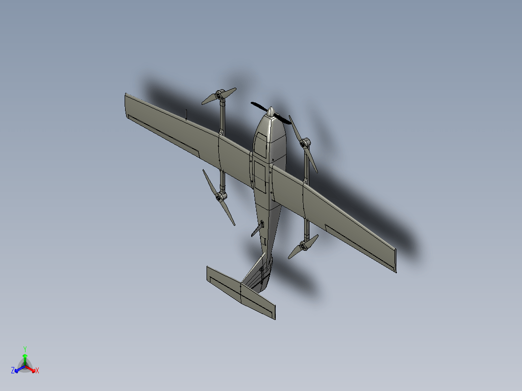 垂直起降固定翼无人机设计