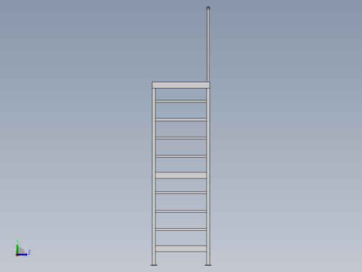 second floor stairs简易钢结构楼梯缩略图