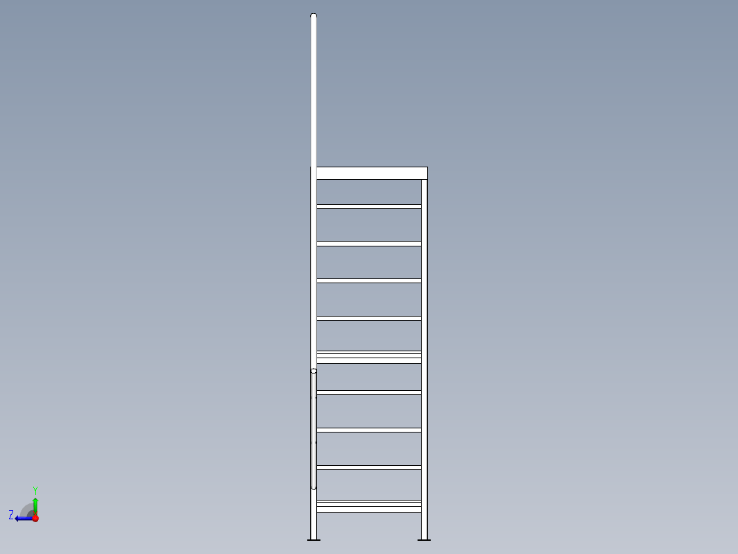 second floor stairs简易钢结构楼梯