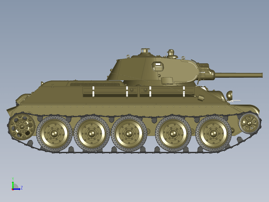 苏联中型T-34坦克玩具