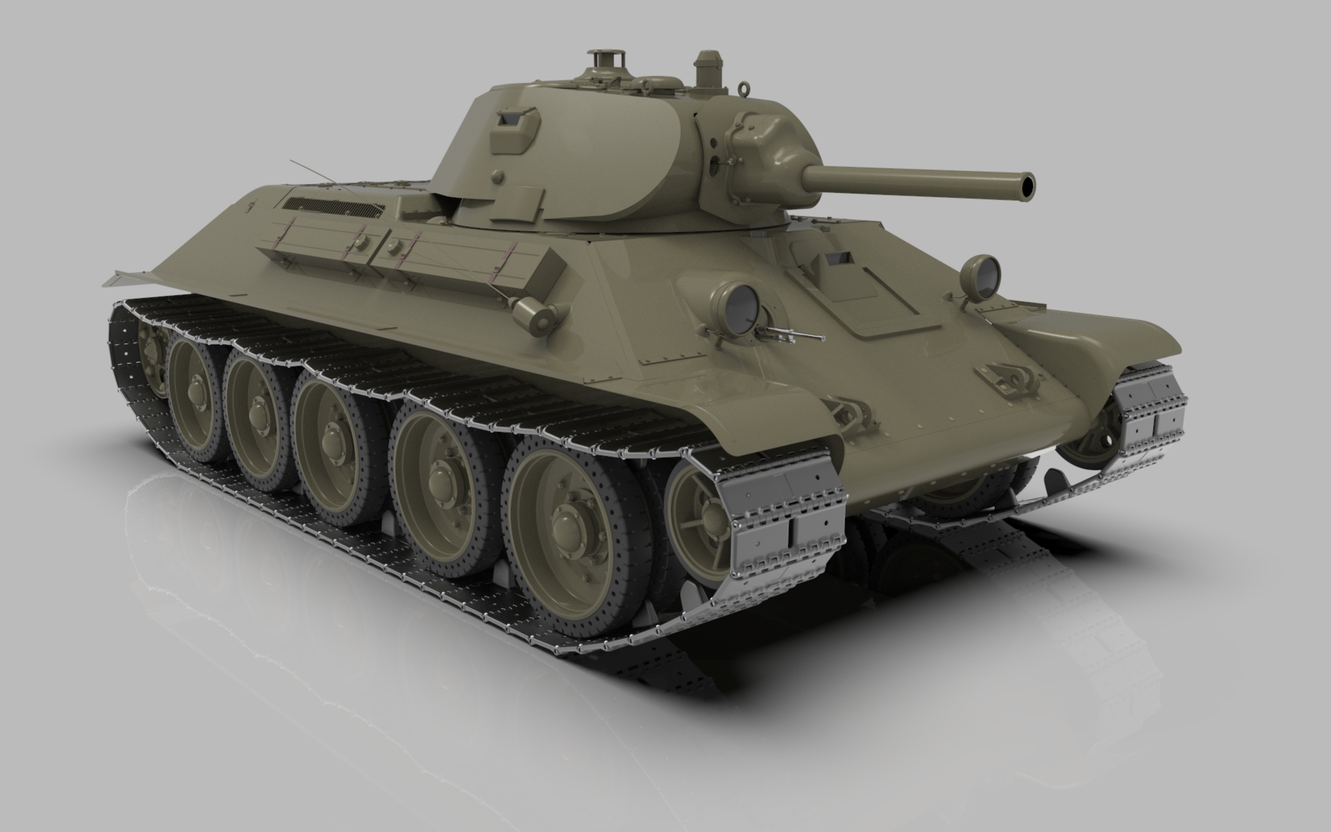 苏联中型T-34坦克玩具