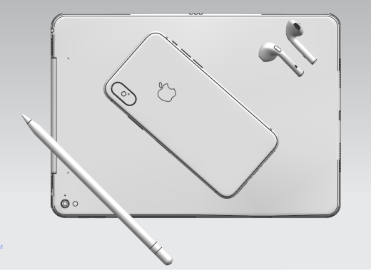apple产品ipad+iphonex+手写笔缩略图