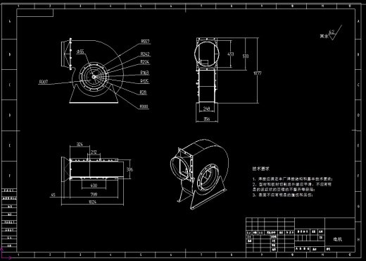 离心式通风机cad+CAD+说明书 -屿双网缩略图