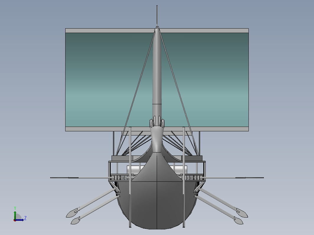 桨动力军舰