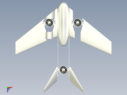 VTOL Drone垂直起降无人机简易模型缩略图
