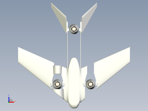 VTOL Drone垂直起降无人机简易模型缩略图