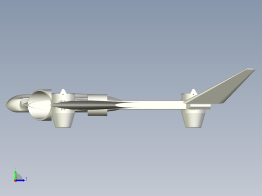 VTOL Drone垂直起降无人机简易模型缩略图