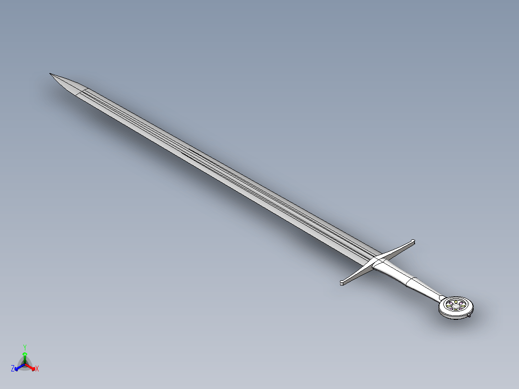 Ceremonial Sword半柄剑模型