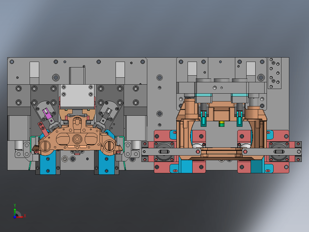 钳体液压夹具图