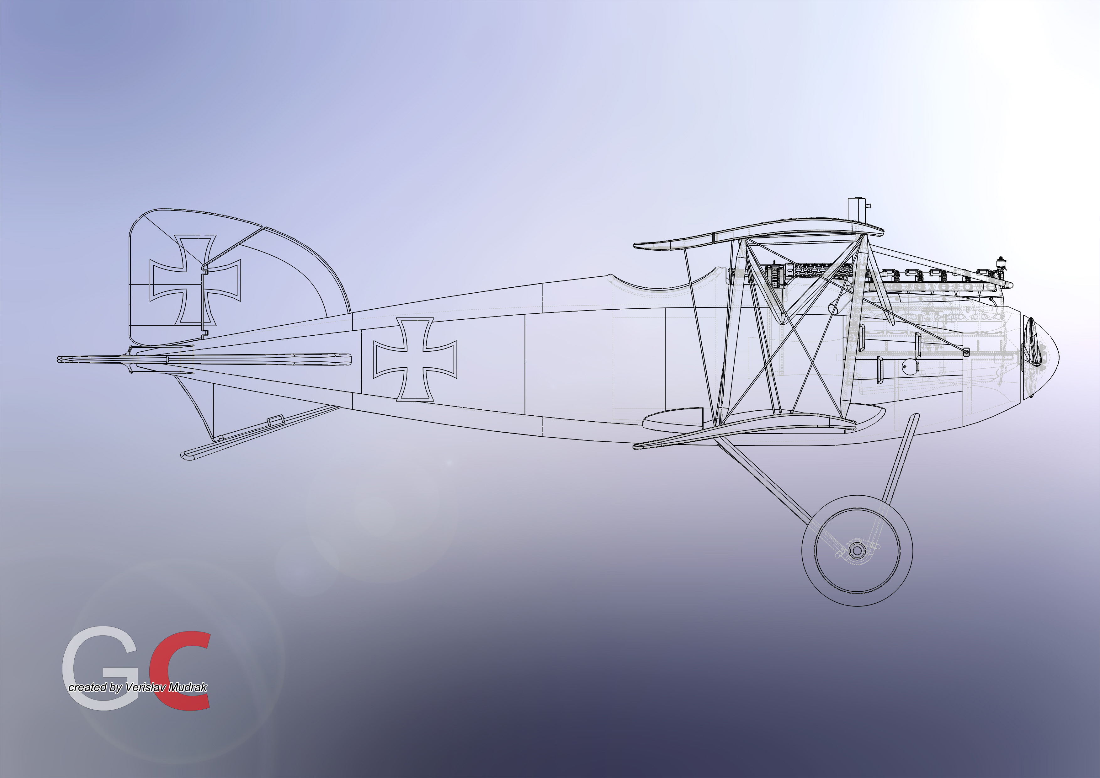 一战德国战斗机Albatros D.II