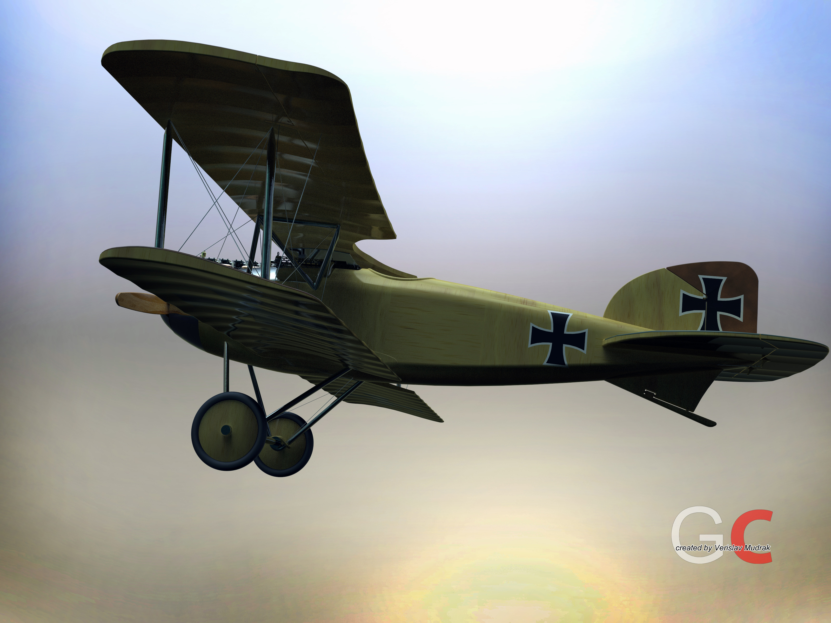 一战德国战斗机Albatros D.II