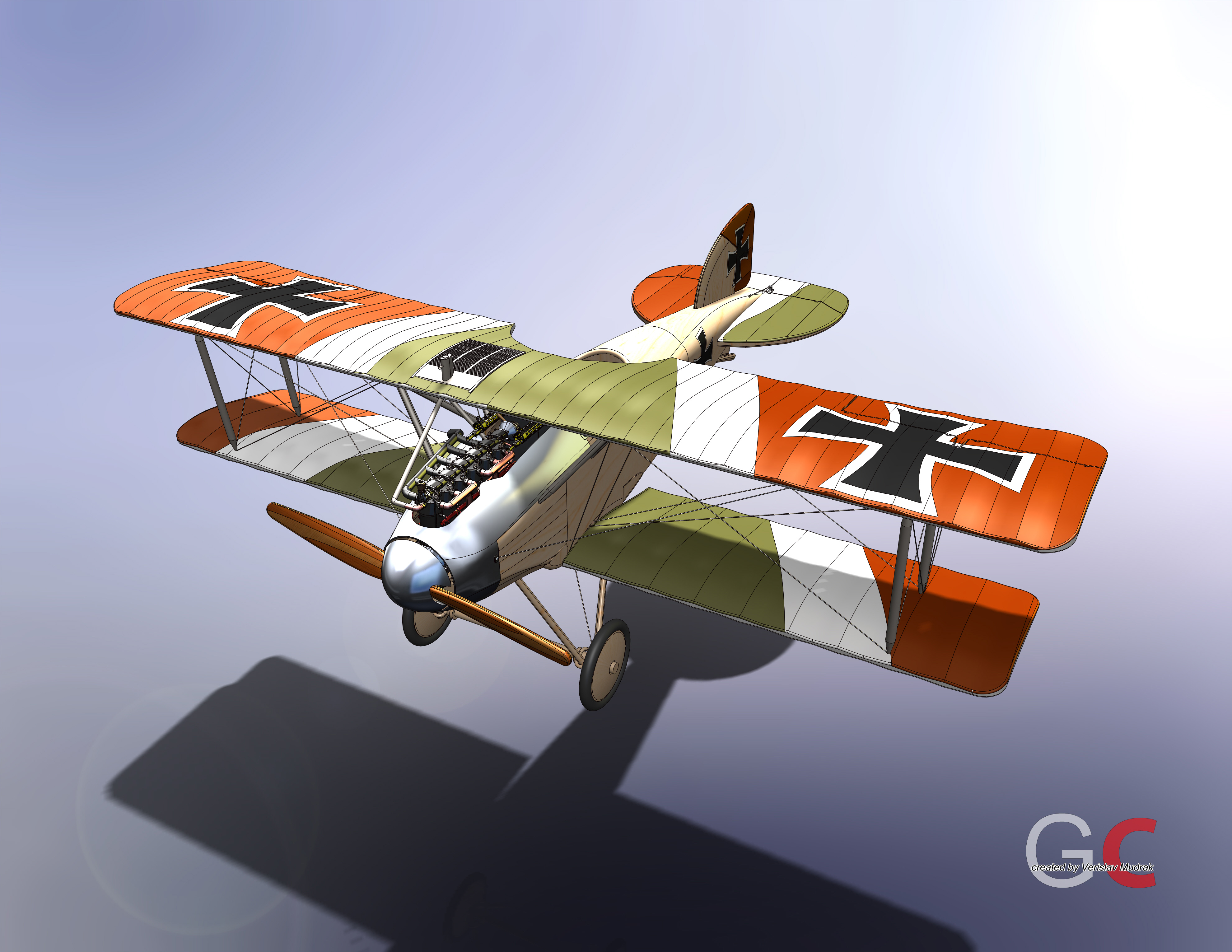 一战德国战斗机Albatros D.II