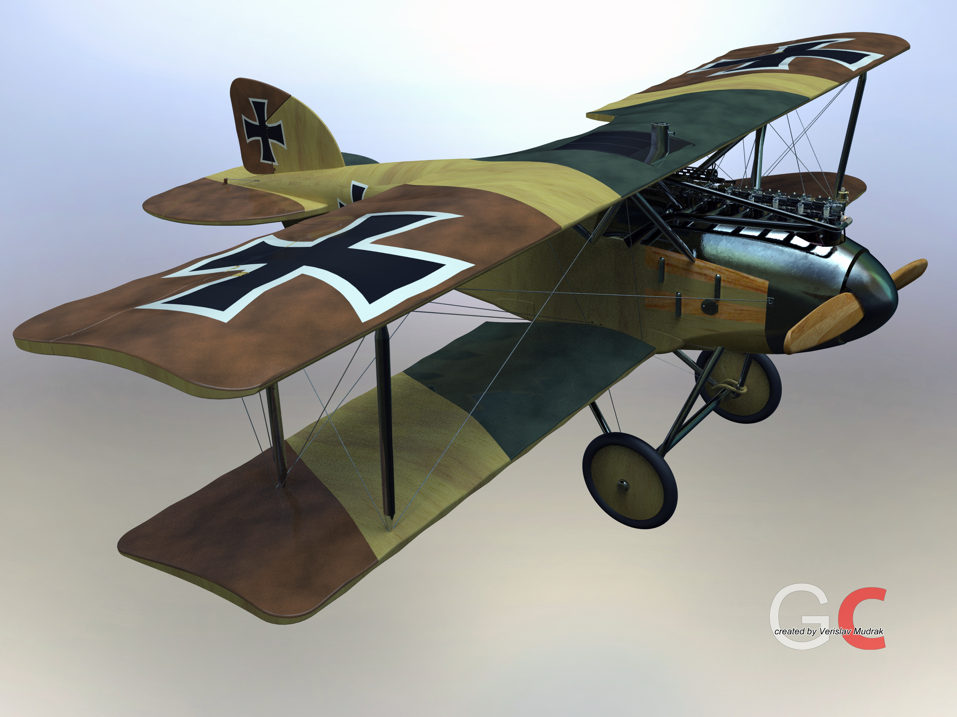 一战德国战斗机Albatros D.II