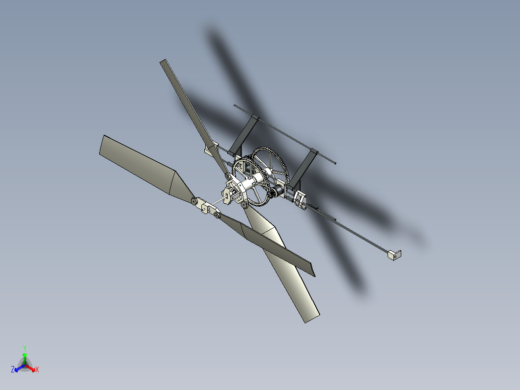 3CH RC玩具直升机简易结构
