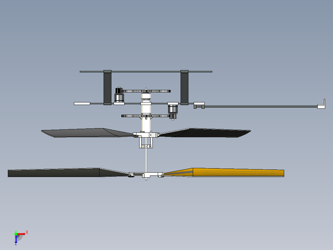 3CH RC玩具直升机简易结构