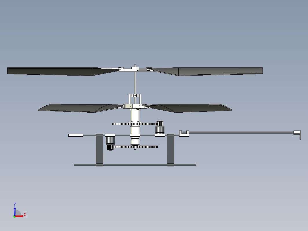 3CH RC玩具直升机简易结构