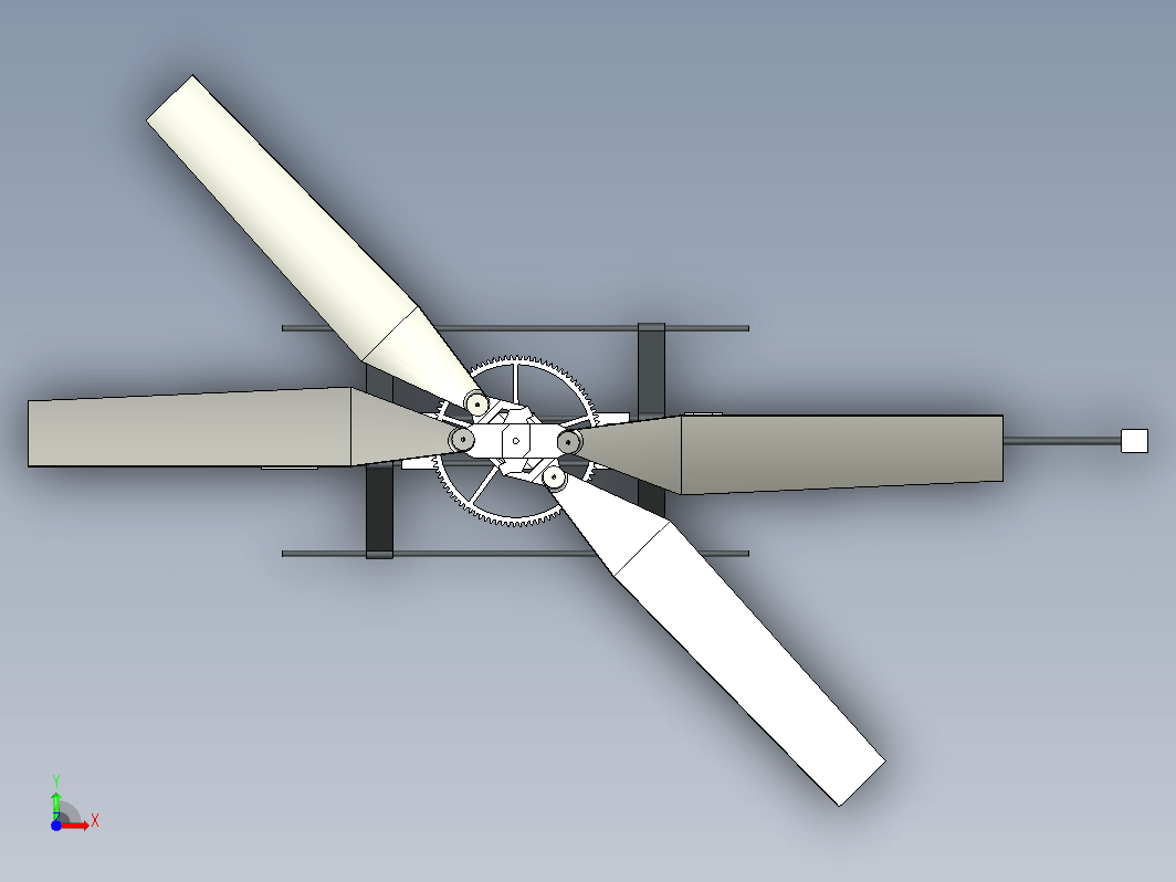 3CH RC玩具直升机简易结构