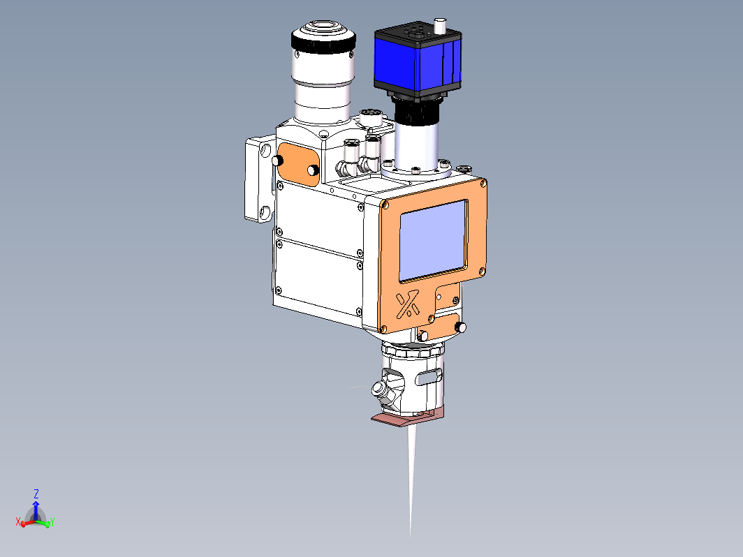 带视觉的机械手激光焊接头