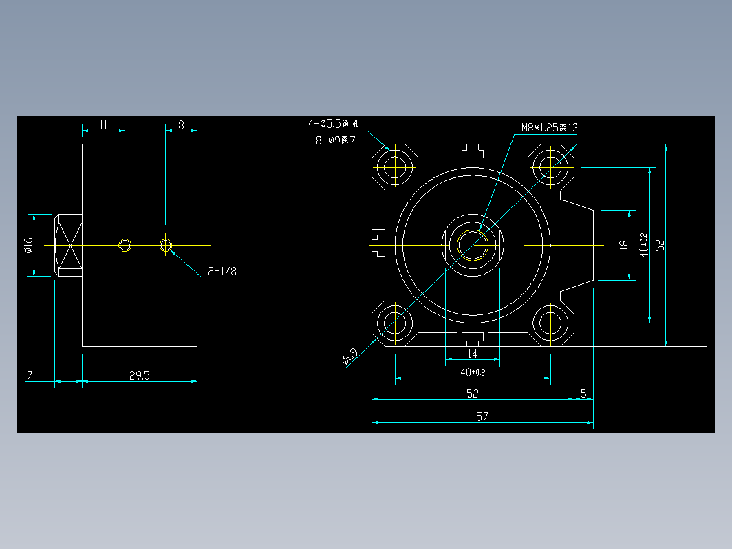 气缸 CQ2B40-D