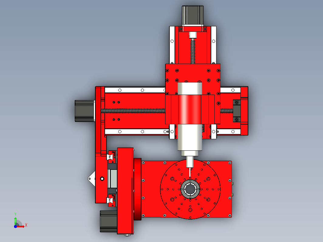 小型五轴数控铣床结构 small 5-axis CNC