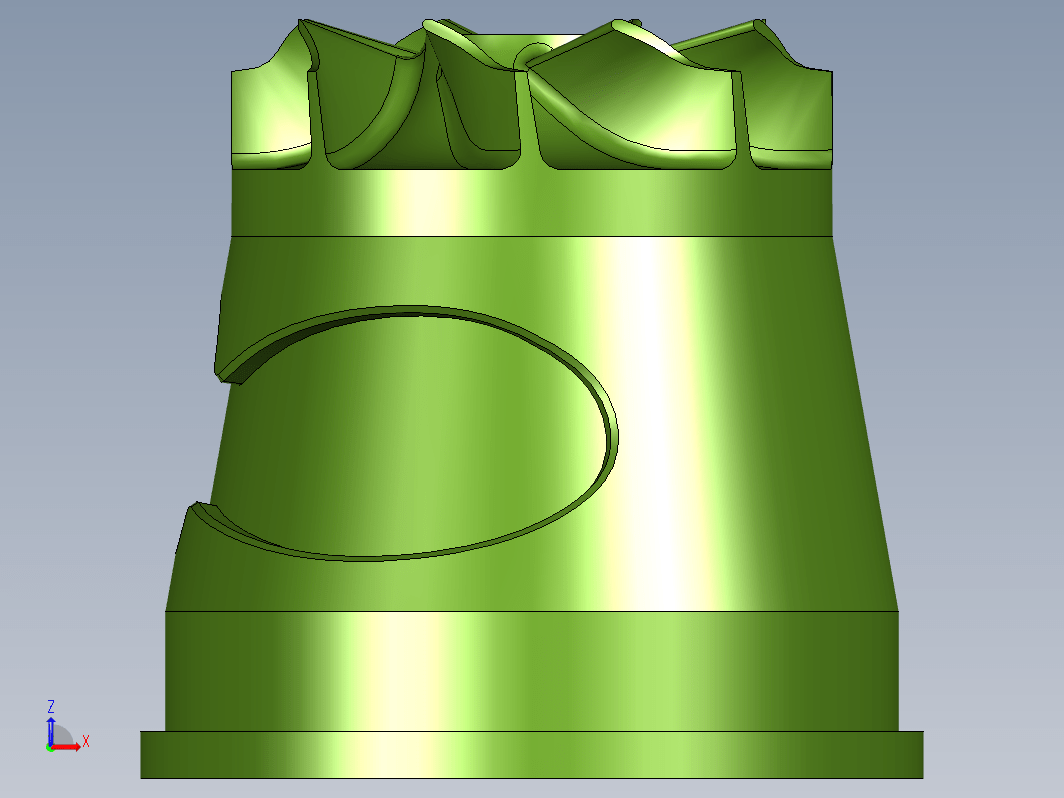 UG多轴带刀路练习图-叶轮2