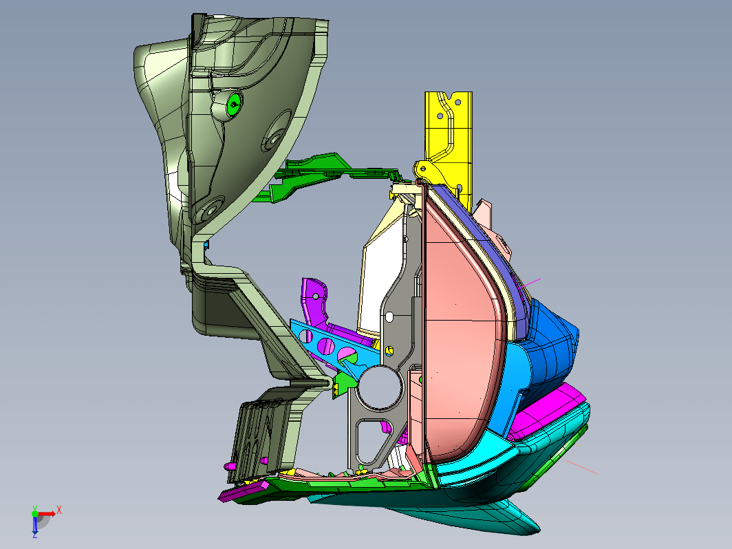 A SUV汽车主仪表板3D模型