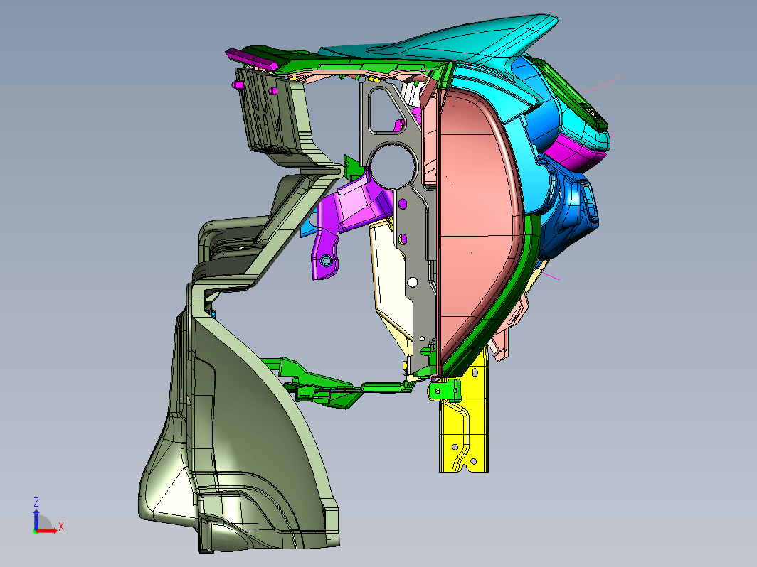 A SUV汽车主仪表板3D模型