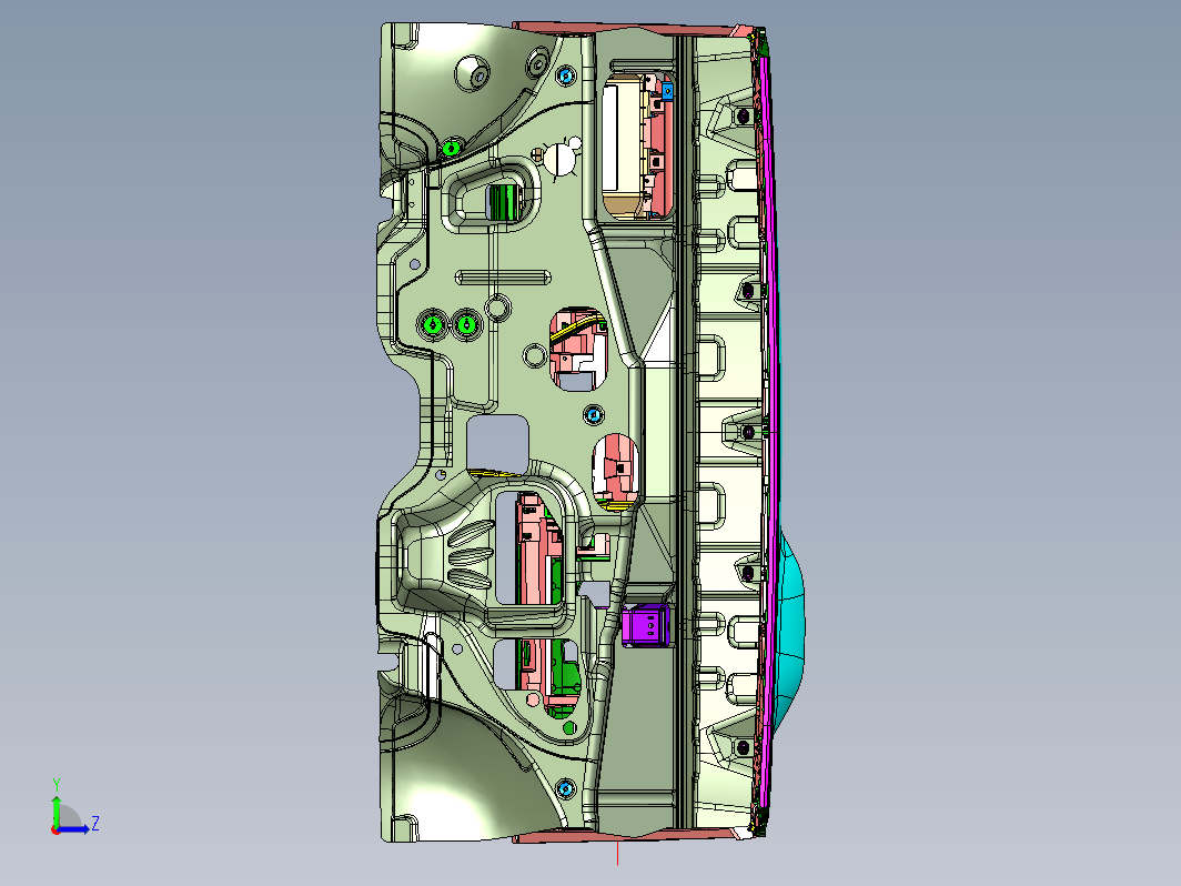 A SUV汽车主仪表板3D模型