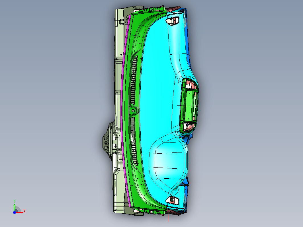 A SUV汽车主仪表板3D模型