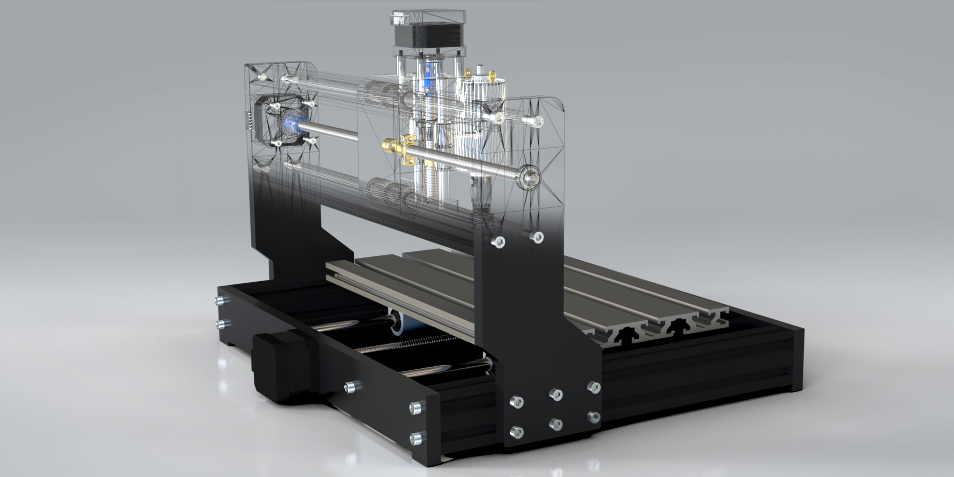 CNC 三轴XYZ铣床雕刻机打印机