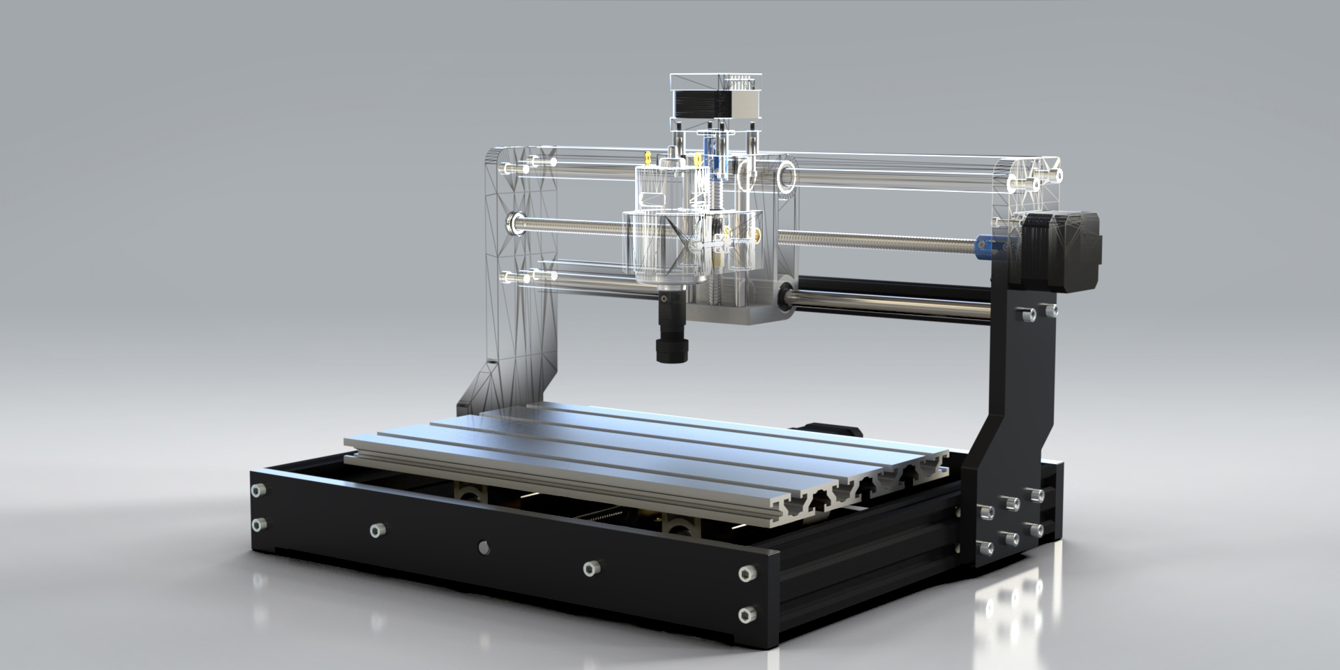 CNC 三轴XYZ铣床雕刻机打印机