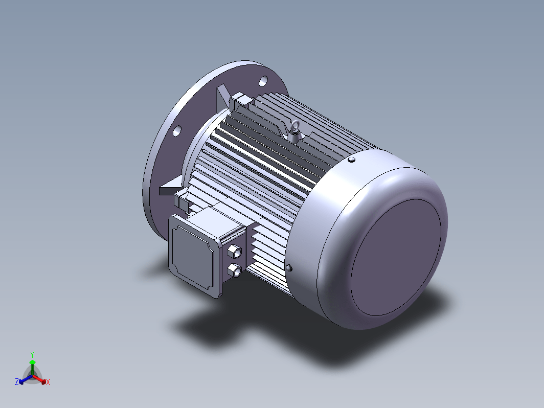 IP44三相异步电动机三维图