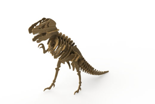 霸王龙拼装模型3D附激光切割格式dxf dwg缩略图