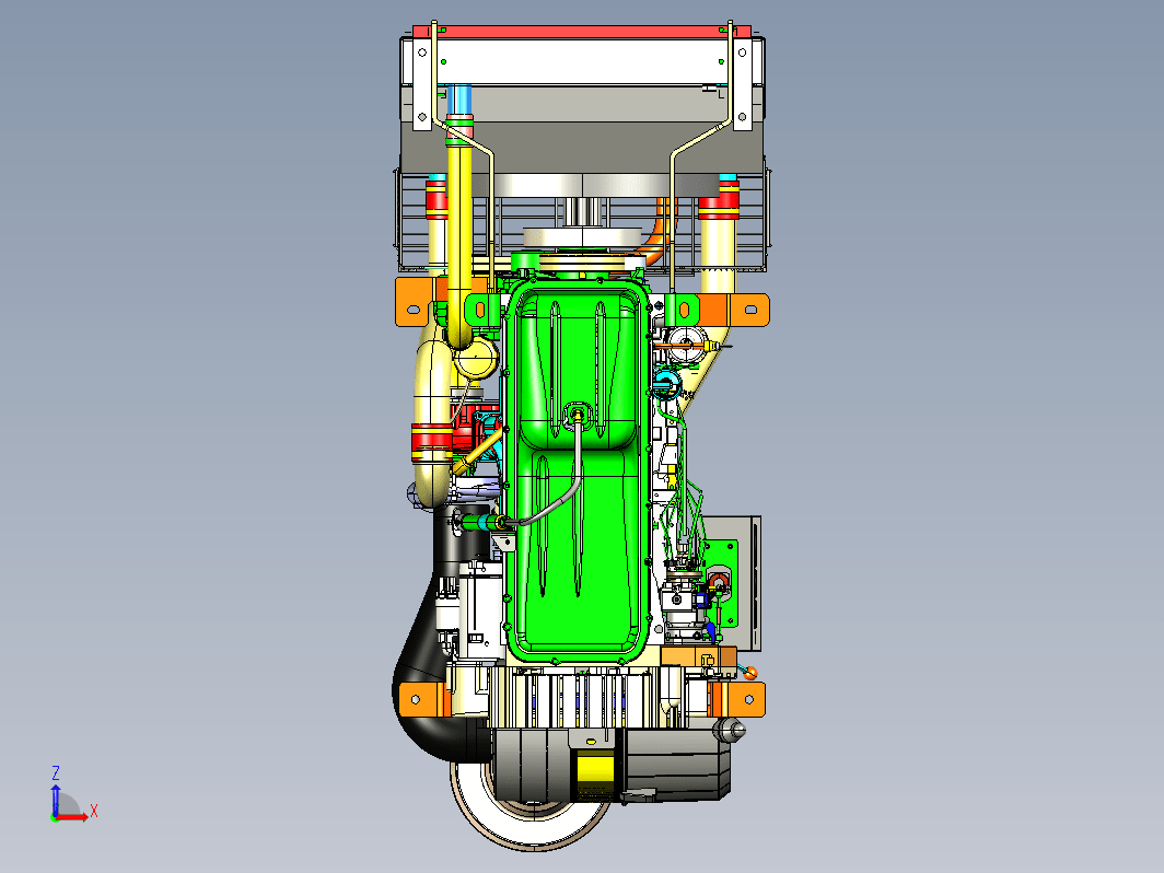 461柴油发动机（最大功率247KW）UG设计