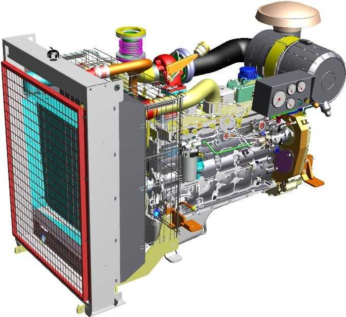 461柴油发动机（最大功率247KW）UG设计