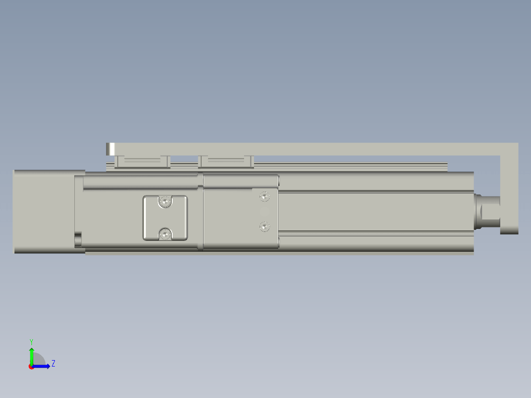 C25-100-1210-P-T100W-L紧凑型电动缸 导轨导向推杆 缸径25mm