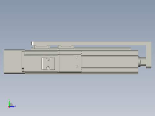C25-100-1210-P-T100W-L紧凑型电动缸 导轨导向推杆 缸径25mm缩略图