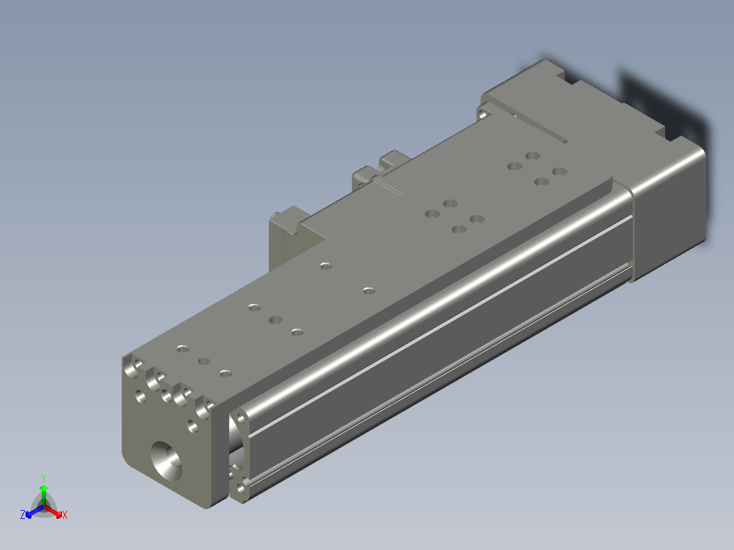 C25-100-1210-P-T100W-L紧凑型电动缸 导轨导向推杆 缸径25mm