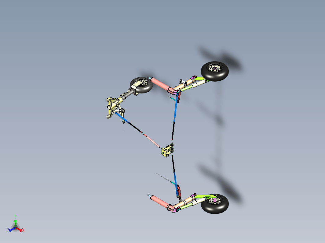 Falco F8飞机起落架结构