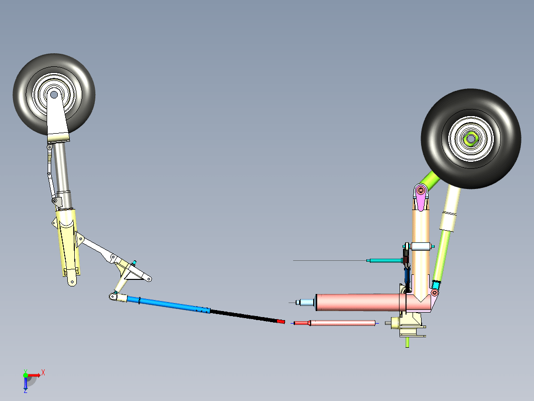 Falco F8飞机起落架结构