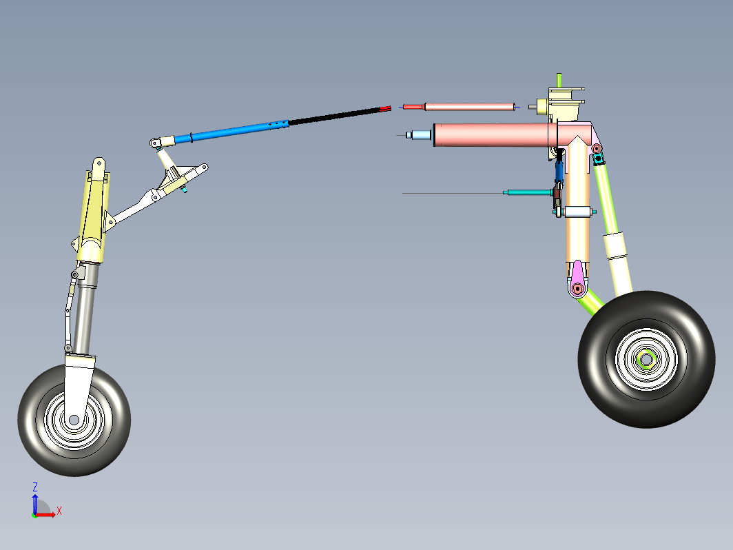 Falco F8飞机起落架结构