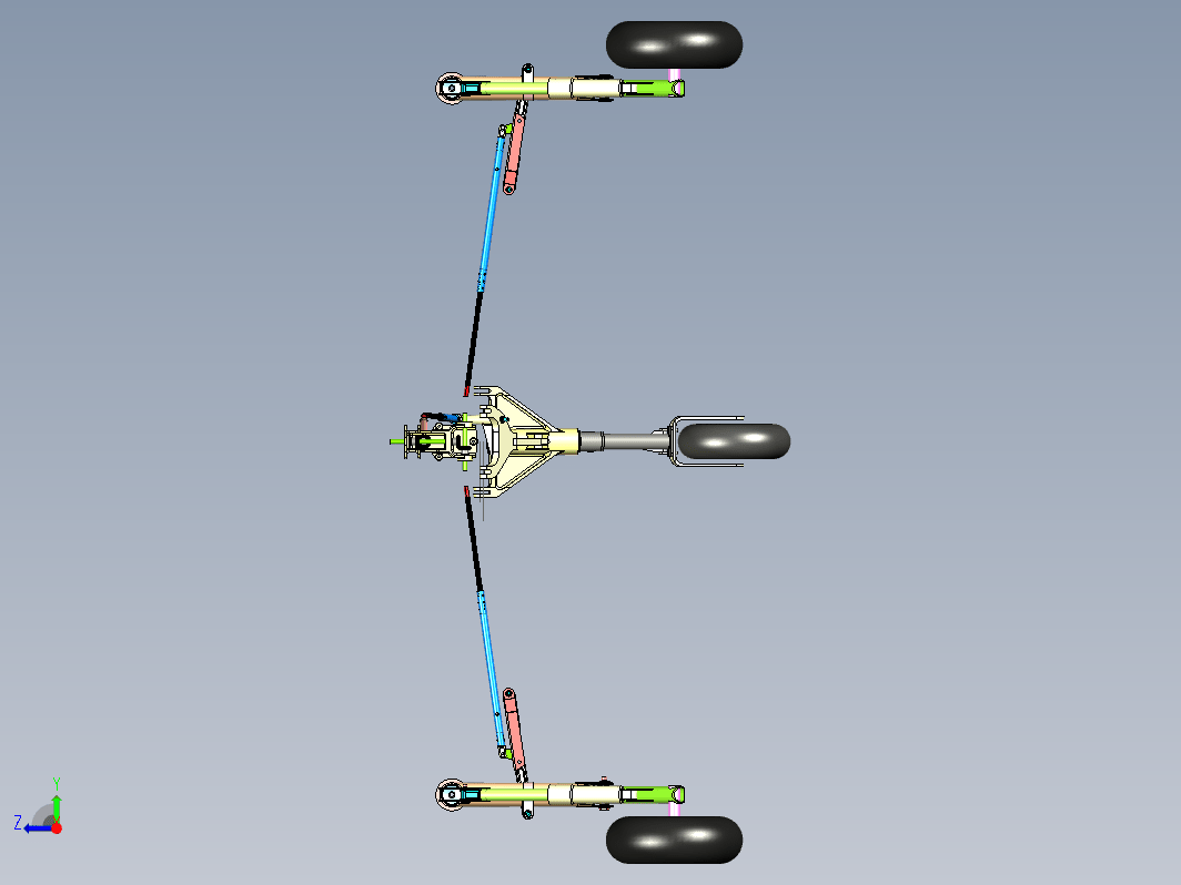 Falco F8飞机起落架结构