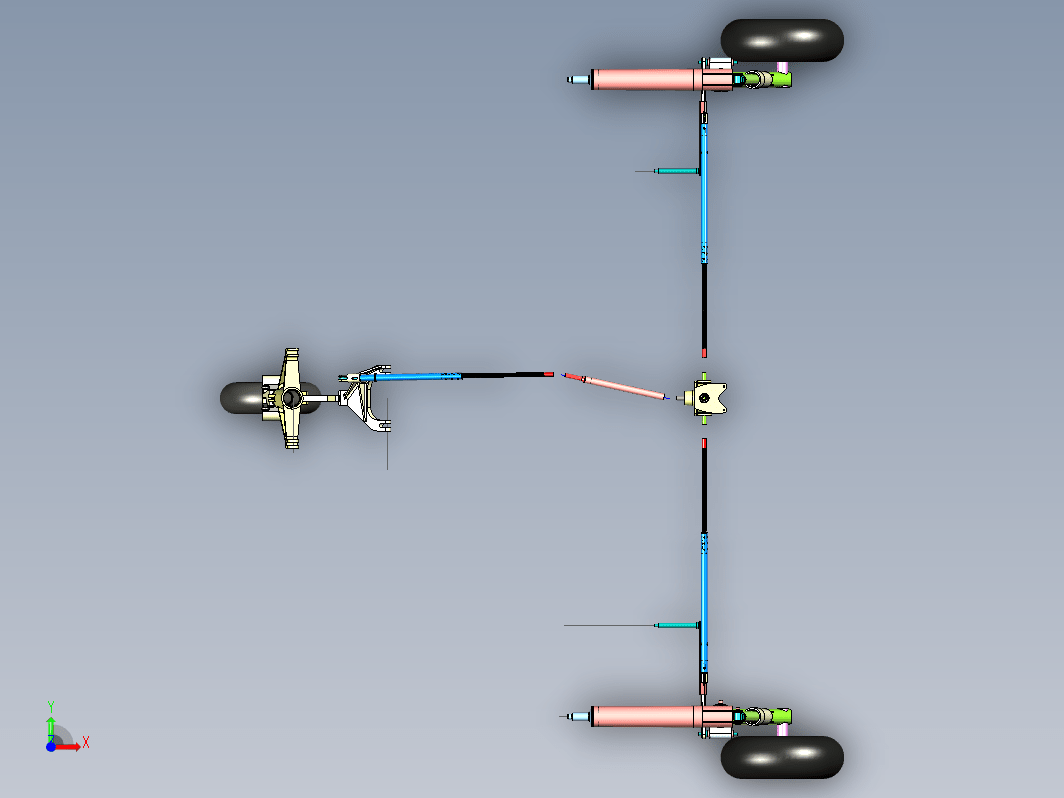 Falco F8飞机起落架结构