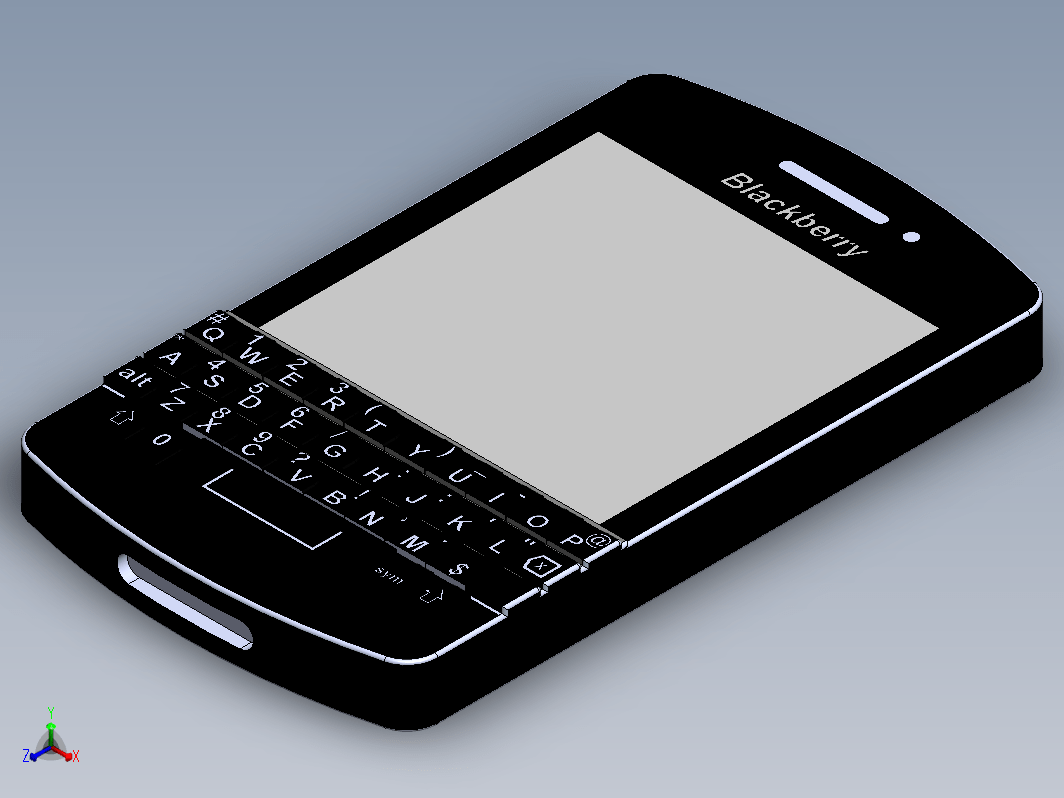 简易黑莓BlackBerry Q10手机