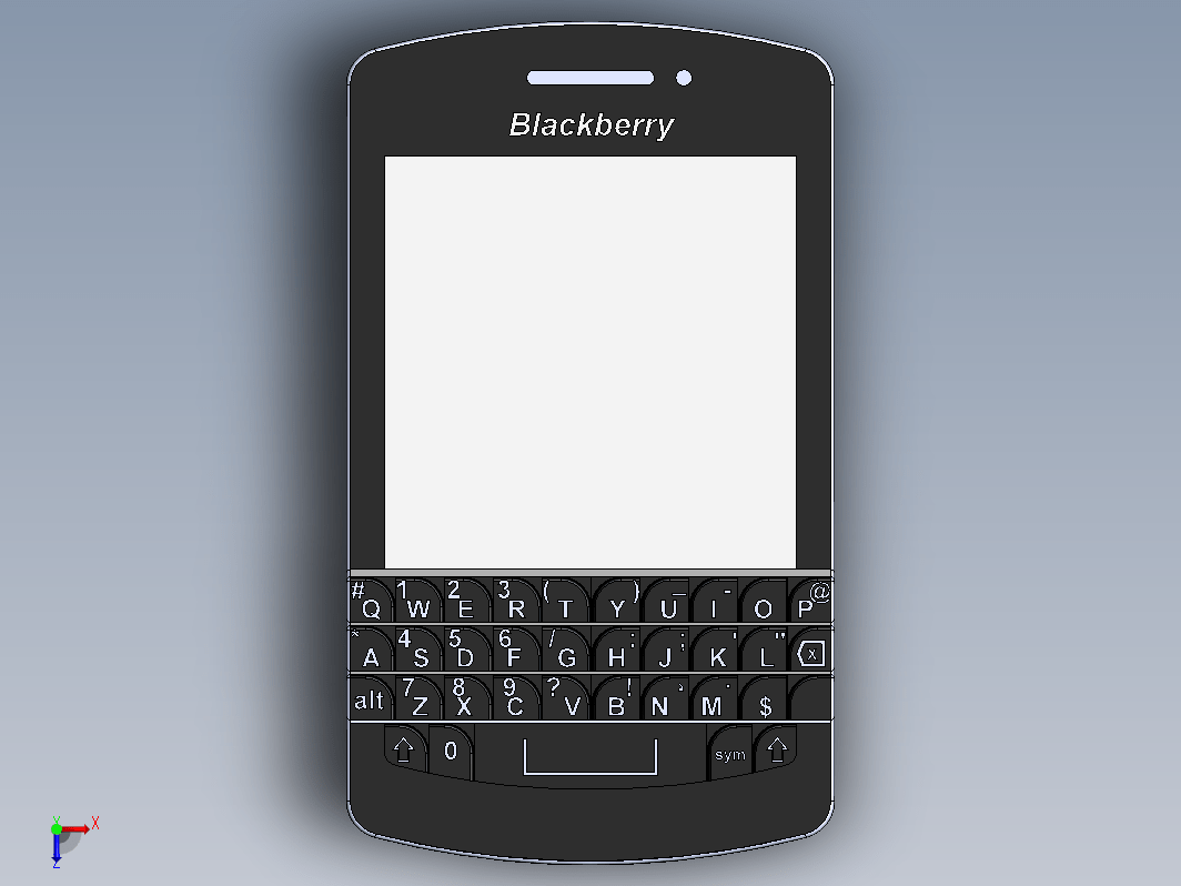 简易黑莓BlackBerry Q10手机