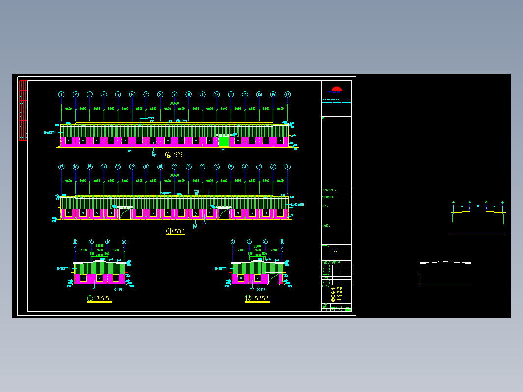 金永亮石材有限公司钢结构CAD