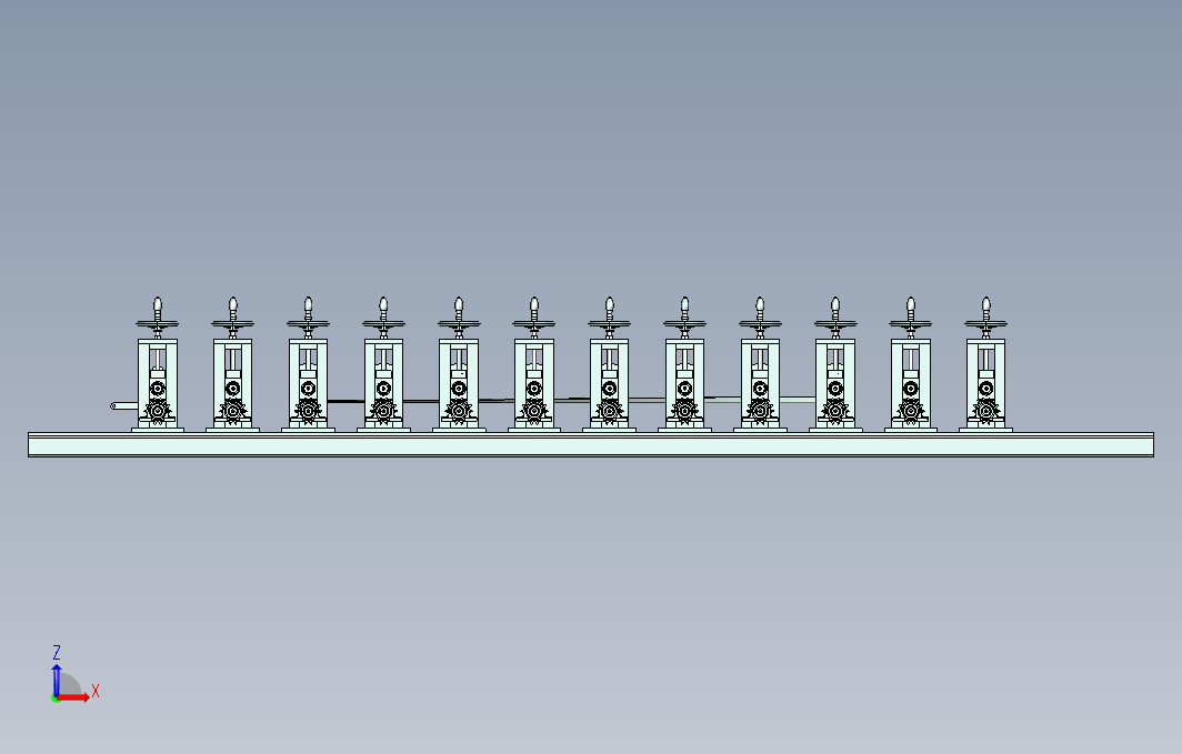 1123滚压成型机UG设计